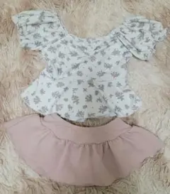 apres les cours アプレレクール 花柄　セパレート水着120cm