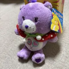 ケアベアパープルぬいぐるみ