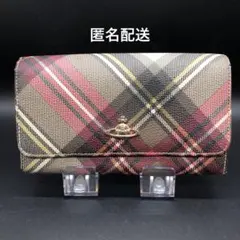 Vivienne Westwood 長財布 二つ折り チェック PVC レザー