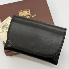 ホワイトハウスコックス　折り財布　サドルレザー　ブラック　s1884のサムネイル