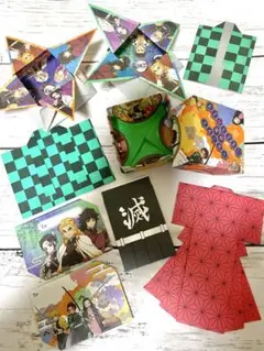 着物　折り紙、おりメモ⑧