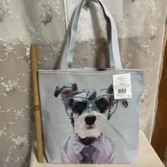 ミニチュアシュナウザー ジャンボトートバッグ　ゴブラン　新品タグ付き　旅行バック