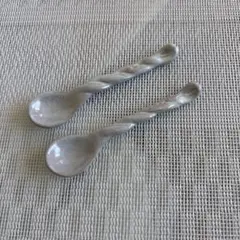 陶器 スプーン型 箸置き カトラリーレスト スプーン ペアセット