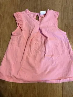 H&M ピンク ノースリーブ Tシャツ 80