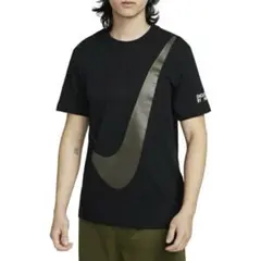 Nike ビッグ スウッシュ Tシャツ メンズ ブラック