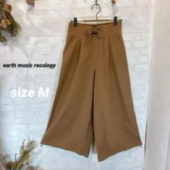 earth music recology【M】ガウチョパンツ /レースアップ