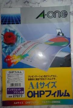 A-one A4サイズ OHPフィルム 27077 インクジェット用