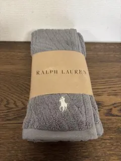 ラルフローレン　ハンドタオル　シックなグレー