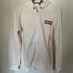 XGIRL クリーム色 ダブルジップアップパーカー