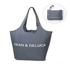 【未使用】ディーン＆デルーカ レジカゴバッグ　エコバッグ　チャコールグレー