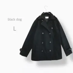 【black dog】　ダブルトレンチコート　ミドル丈　エポーレット　ミリタリー