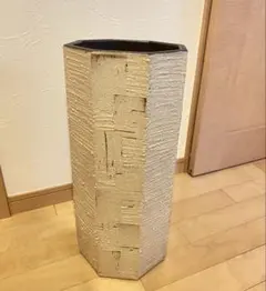 陶器製 傘立て 六角形 和モダン