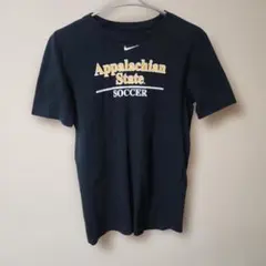 【希少】NIKE カレッジロゴ Tシャツ アパラチアン州立大学 サッカー 黒