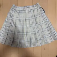 プリーツスカート 150cm ベージュチェック