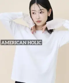 k0625 AMERICAN HOLIC 袖チュールレイヤードプルオーバー