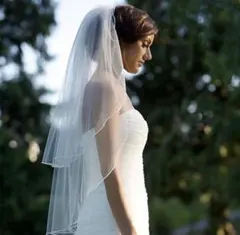 2層ウェディングベール　(前撮り　結婚式　ウェディングフォト用)