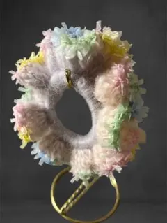 ハンドメイド☆花びらデザイン シュシュ