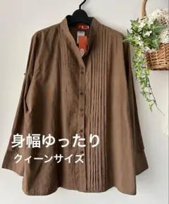 新品　ピンタック　シャツブラウス　ゆったり　サマンサモスモスお好きな方も