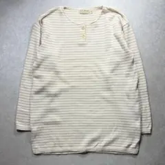 L.L.Bean エルエルビーン ヘンリーネック ニット ー コットン 長袖