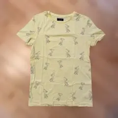 【Mサイズ】Tシャツ　メンズ　レディース　ZARA MAN ペリカン柄 イエローのサムネイル