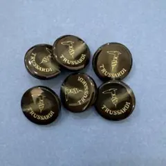 TRUSSARDI ロゴ入りボタン 6個セット