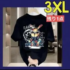 メンズ　Tシャツ　半袖　夏服　トップス　男女兼用　ロゴ　3XL 4L