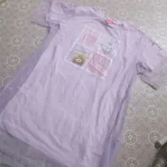 LOVE RABBY 半袖 Tシャツ パープル チュールレイヤードのサムネイル