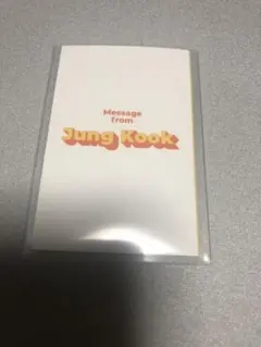 BTS butter メッセージカード JungKook ジョングク グク