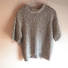 AMERICAN HOLIC リブ編み 半袖　サマーニット M
