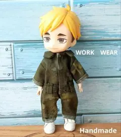 NEW★オビツ11　ツナギ　　ワークウェア　カーキオリーブ　つなぎ　ねんどろいど