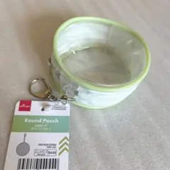 ダイソー 丸型ポーチ グリーン推し活のサムネイル