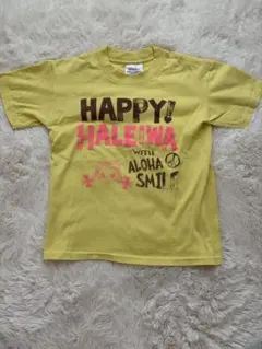 HALEIWA HAPPY 半袖Tシャツ イエロー　女の子　120cmのサムネイル