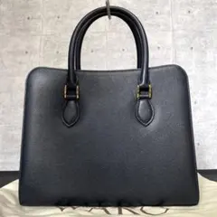 未使用級 HAMANO ソフィリア カーフレザー 黒 廃盤品ハンドバッグ定価7万 未使用級 HAMANO 濱野皮革工藝 カーフレザー 黒 シルバー金具