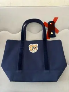 オールドテディ ワッペントートバッグ L ネイビー - メルカリ
