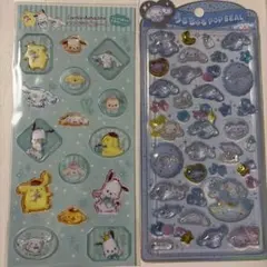 [正規品]サンリオ シナモロール うるちゅるポップシール すりガラス風シール