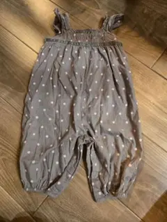 babyGap グレー 水玉ロンパース 70