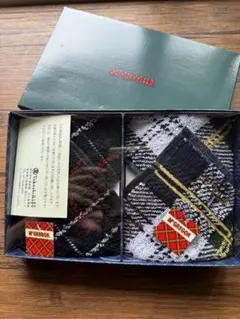 M'GREGOIR チェック柄ハンカチ2枚セット