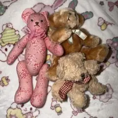 テディベア ぬいぐるみ 3体セット まとめ売り