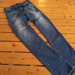 EDWIN　ダメージスキニーデニム　26インチ