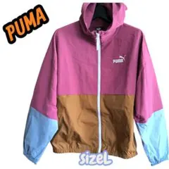 美品　PUMA プーマ ウィンドブレーカー パーカージャケット　レディース　L