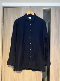 90s Banana Republic アイリッシュリネン ネイビー シャツ L - メルカリ
