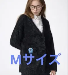 新品未使用 GU パペットスンスン カーディガン M ブラック 黒 長袖ニット