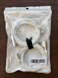 【未開封・未使用】 USBケーブル L字 micro USB 2本セット