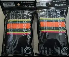 ファミマ　ラインソックス　東京マラソン　2026　靴下　ブラック　2足セット