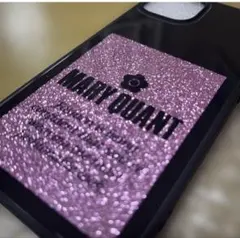 신품 미사용 マリークワントiPhone13 スマホケース グリッター ピンク