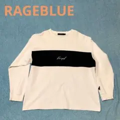 RAGEBLUE KANGOLカンゴール長袖Tシャツ ロンTホワイト白黒ブラック