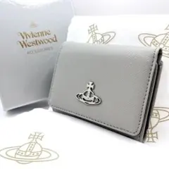 Vivienne Westwood 三つ折り財布 グレー - メルカリ
