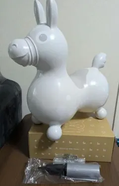 【箱・空気入れ付】ロディ Rody 乗用玩具 ホワイト グレー 知育