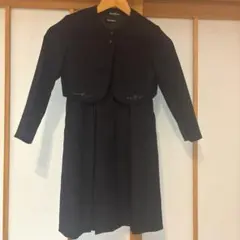 【クリーニング済み・美品】ファミリア お受験ワンピース 125 ネイビー