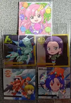 にふぉるめーしょん 機動戦士ガンダム シールウエハースvol.4 5枚セット